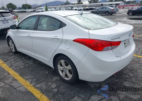 2012 Hyundai Elantra Gls from USA, damaged, VIN 5NPDH4AEXCH078773